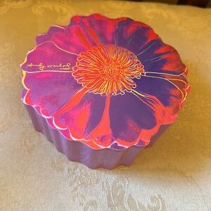 Andy Warhol Flowers Reconsidered pop art melamine container, box
